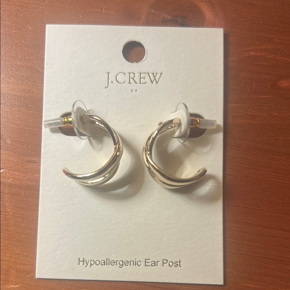 J. Crew Gold Hoop Earrings